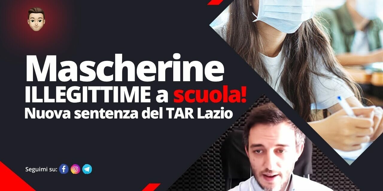 Mascherine ILLEGITTIME a scuola