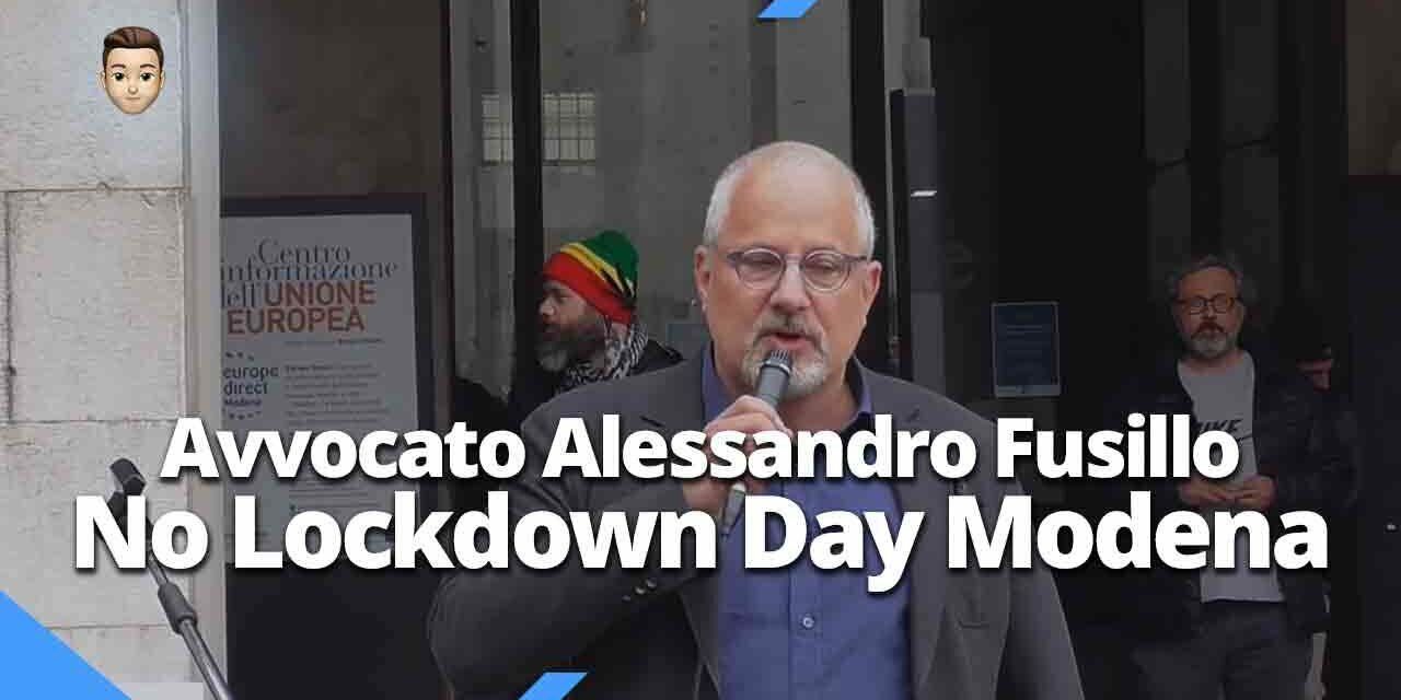 Avv Alessandro Fusillo - Modena 10.04.2021 No Lockdown Day