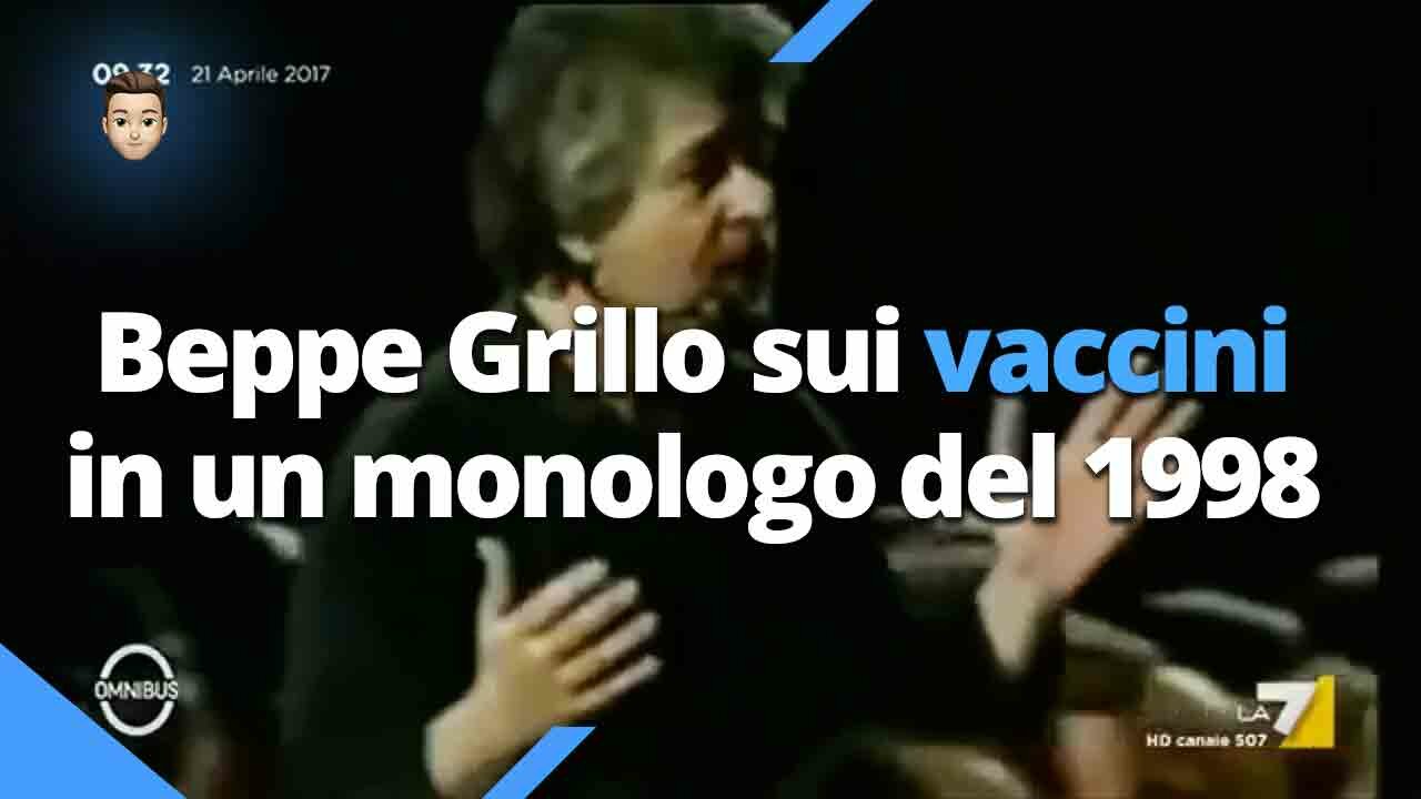 Beppe Grillo sui vaccini in un monologo del 1998