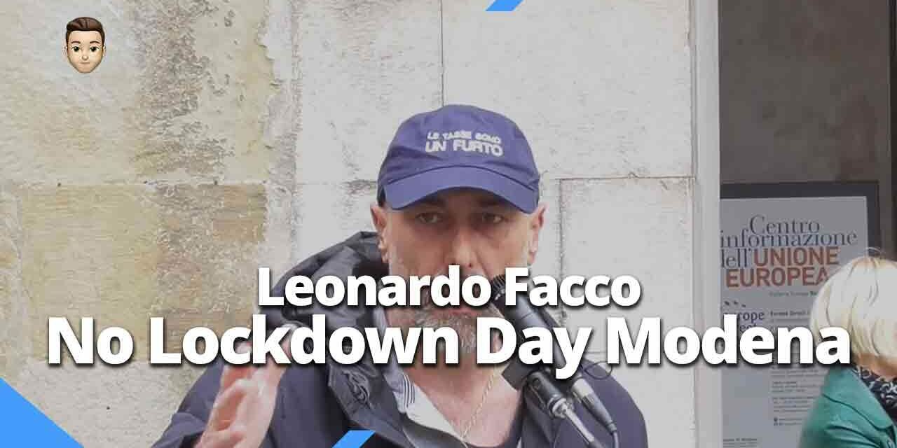 Leonardo Facco (VIDEO) Modena 10.04.2021 No Lockdown Day