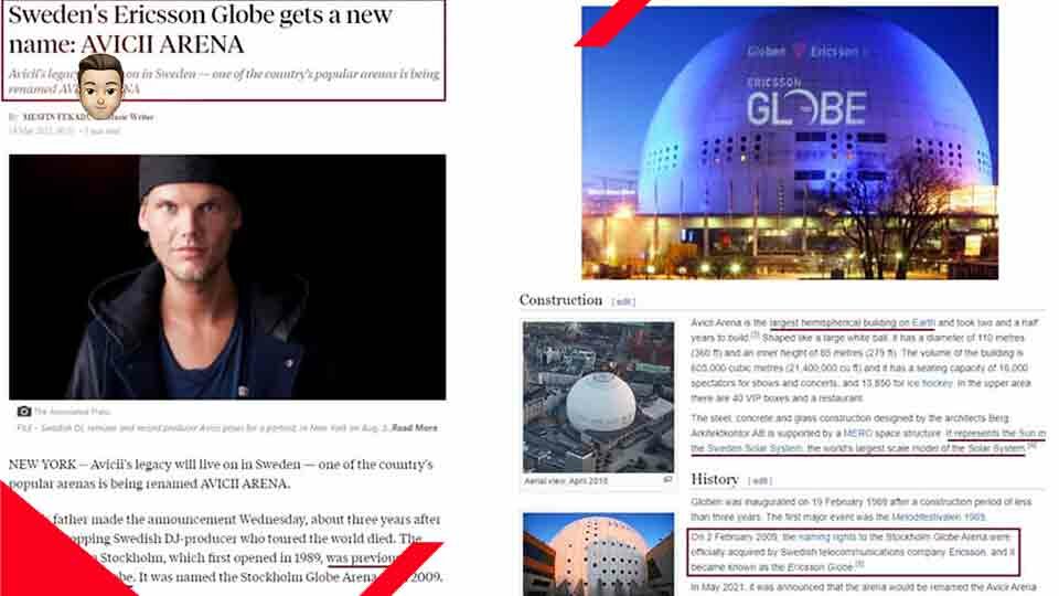 Da Ericsson Globe ad Avicii Arena: il più grande edificio emisferico del mondo cambia nome