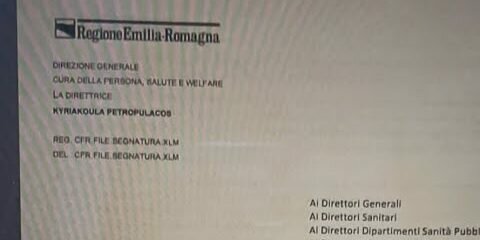 Il direttore generale BOLOGNESE che scrive a tutte le aziende sanitari. ZITTI e MUTI!