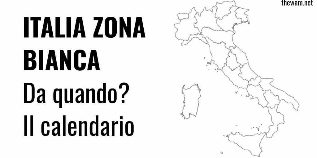 TUTTA ITALIA VERSO LA ZONA BIANCA: COSA CAMBIA?