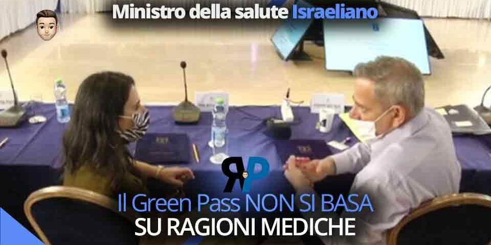 Green Pass non si basa su ragioni mediche: Lo afferma il Ministro della salute Israeliano