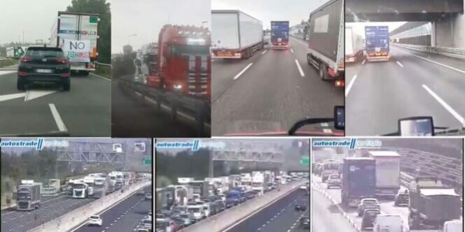 Camionisti in rivolta e l’Italia inizia ad andare in tilt. “Il peggio nei prossimi giorni”