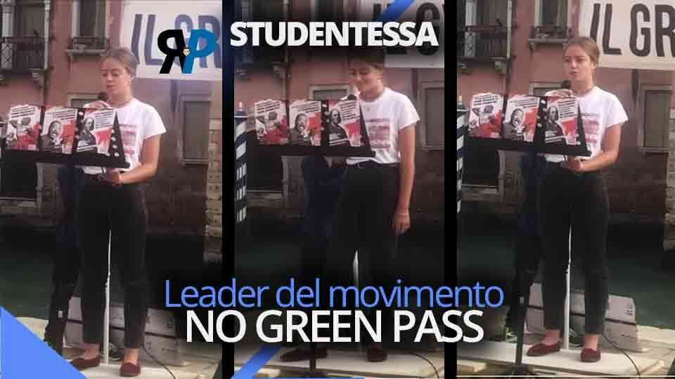 Straordinario intervento di una studentessa leader del movimento NO green pass dell'università di Venezia