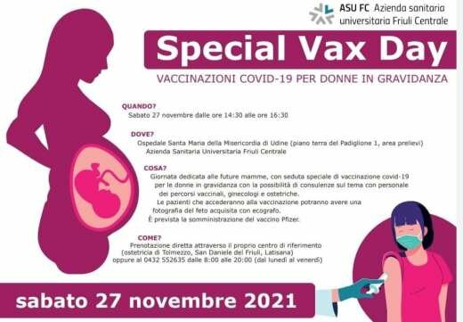 Special Vax Day, foto del feto in omaggio alle donne incinte che si vaccinano Special Vax Day, foto del feto in omaggio alle donne incinte che si vaccinano