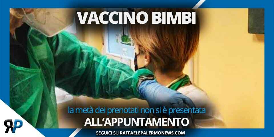 Vaccino bimbi: la metà dei prenotati non si è presentata all’appuntamento
