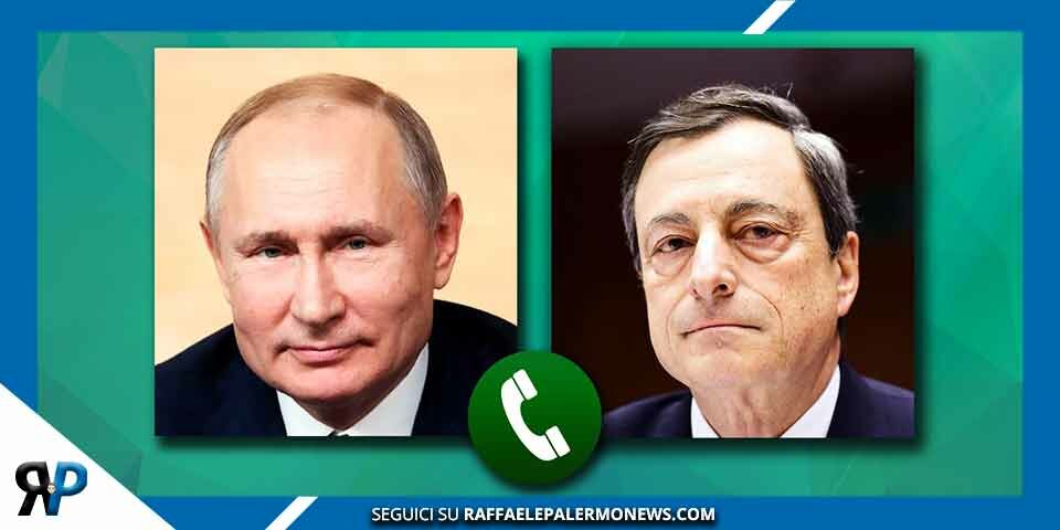 Putin a Draghi: Usa e UE mettono a rischio la sicurezza alimentare globale