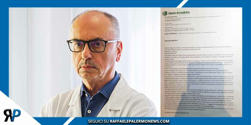 Endocrinologo Pietro Gasparoni licenziato dopo aver condiviso un appello alla cautela vaccinale