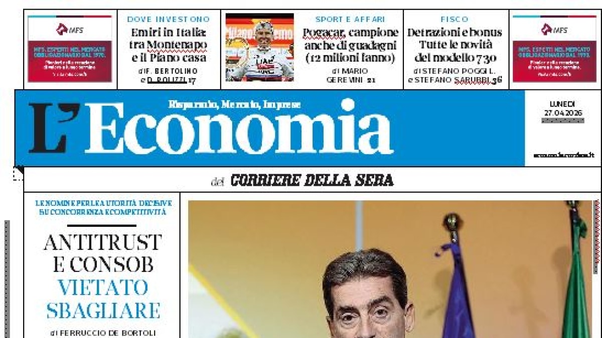 Dompé con Bonifiche Ferraresi, Miroglio rilancia Trussardi, i piani di Amazon per le Pmi digitali L’Economia in edicola lunedì