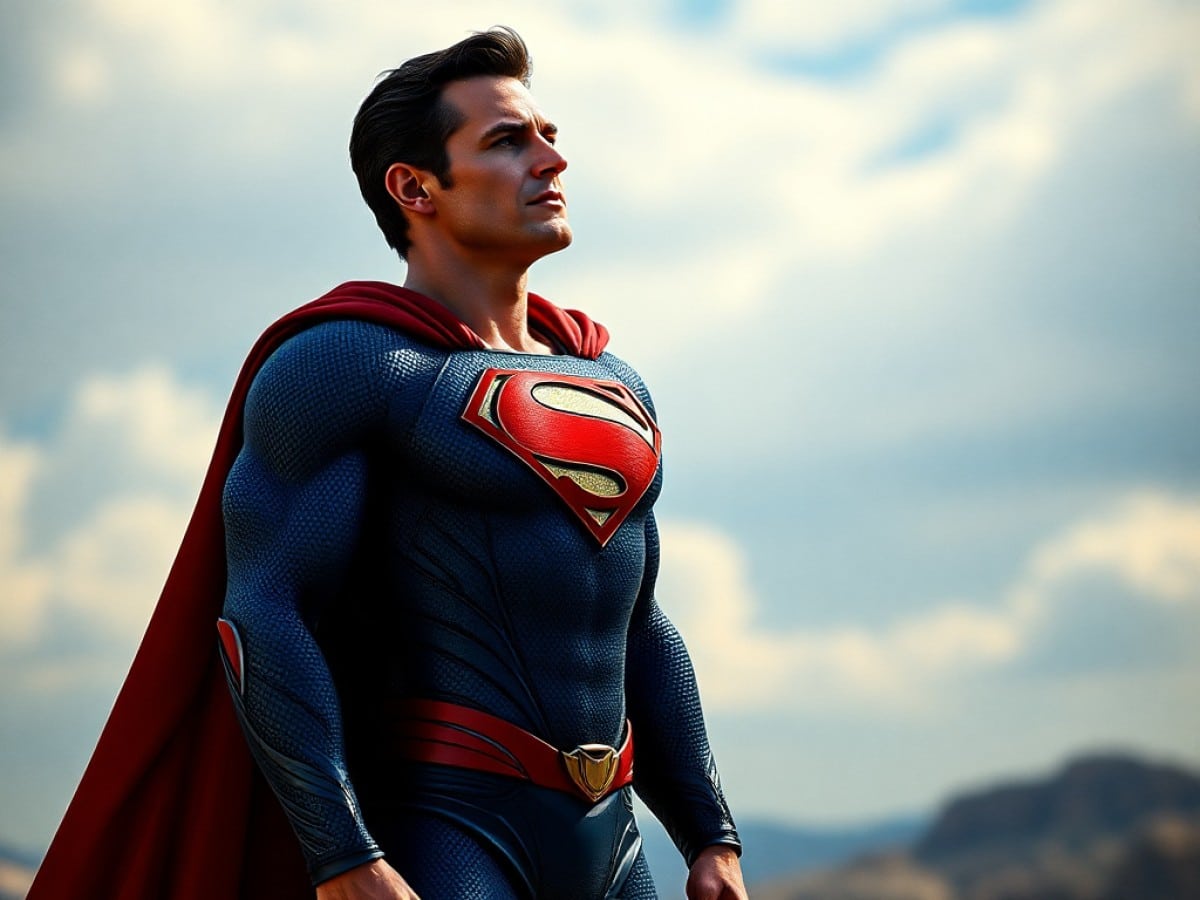 david corenswet nel poster di superman