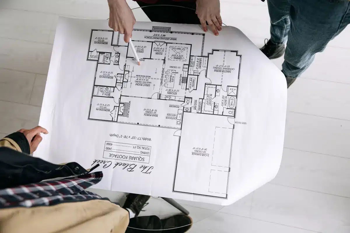 Pianta di una casa con diverse stanze e layout per pianificare l'acquisto di un aspirapolvere