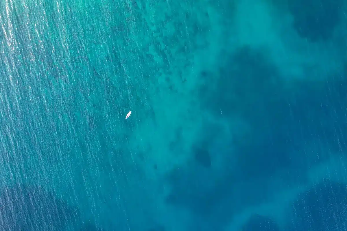 Veicolo telecomandato (ROV) in operazione nelle profondità oceaniche con luci e strumenti visibili