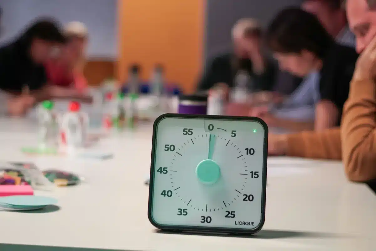 Timer pomodoro con blocchi di 25 minuti per il lavoro concentrato