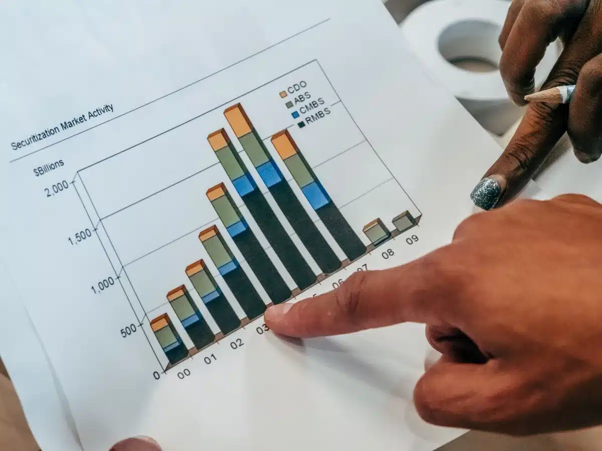 Grafici di crescita e analisi del settore bancario italiano con dati comparativi
