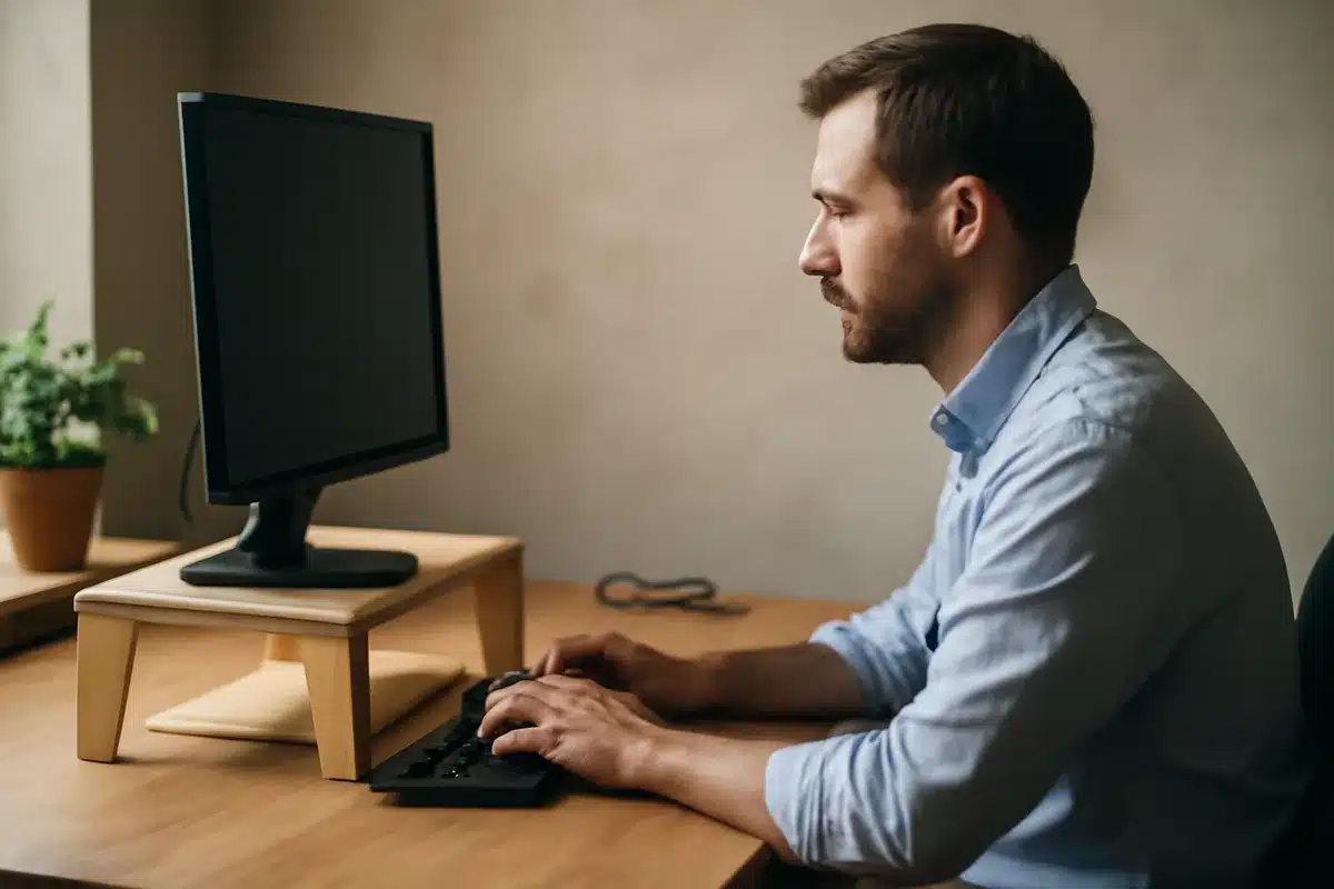 Perché Considerare un Supporto per Monitor? — L'utilizzo di un supporto per monitor non solo migliora l'estetica della tua scrivania ma offre anche numerosi benefici per la salute e la produttività. Elevando il monitor all'altezza degli occhi, si riduce il rischio