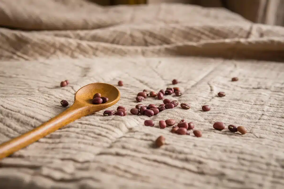 Alimenti sostenibili come legumi e verdure locali di stagione
